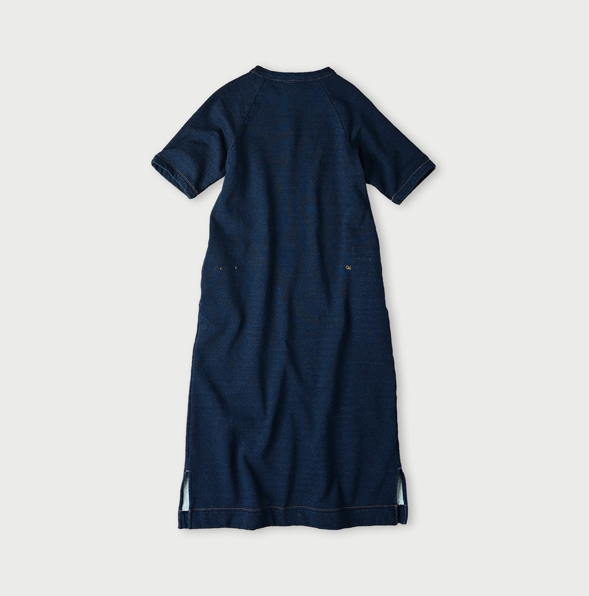45R Indigo Cotton Gauze Fleece College Dress