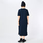 45R Indigo Cotton Gauze Fleece College Dress