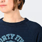 45R Indigo Cotton Gauze Fleece College Dress