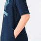 45R Indigo Cotton Gauze Fleece College Dress