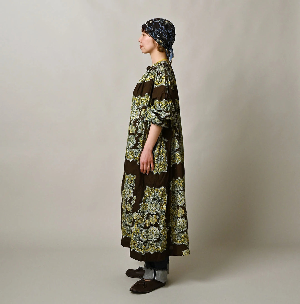 Khadi Bandana Paisley Smock Dress