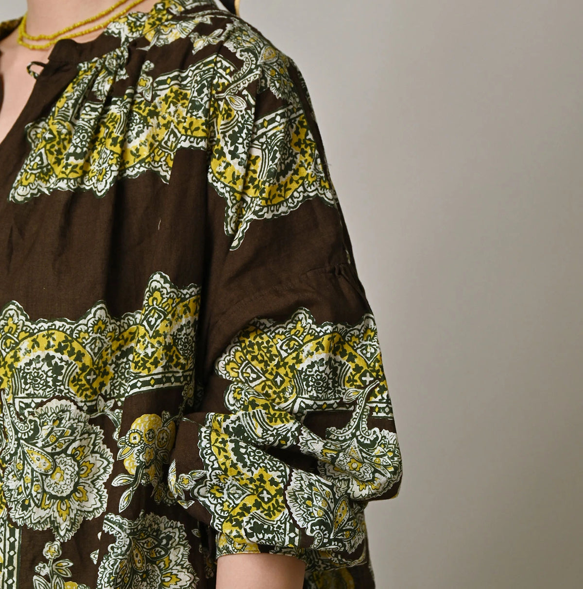 Khadi Bandana Paisley Smock Dress