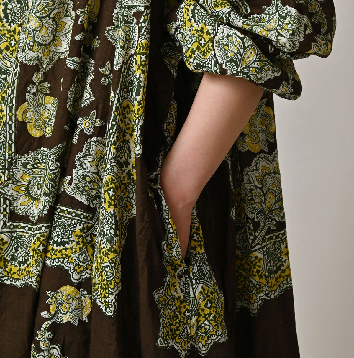 Khadi Bandana Paisley Smock Dress