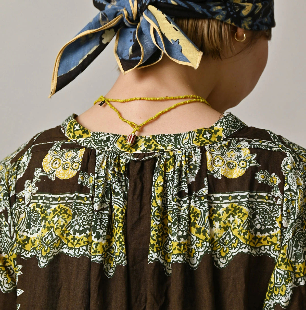 Khadi Bandana Paisley Smock Dress