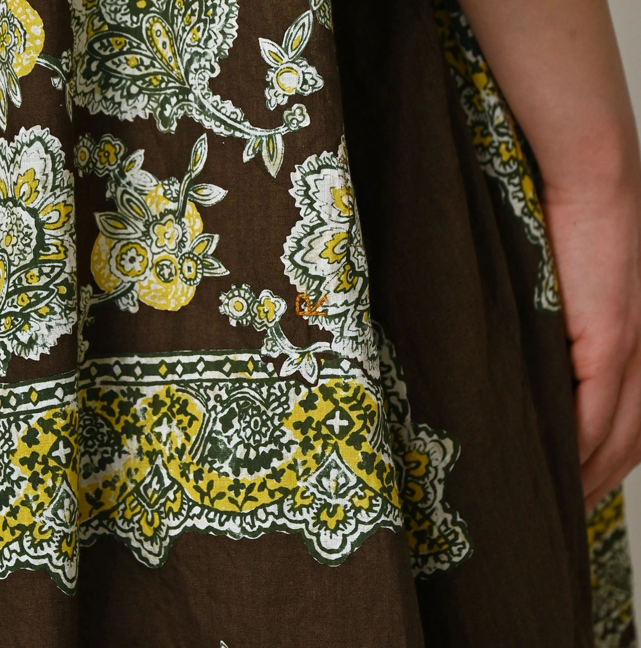 Khadi Bandana Paisley Smock Dress - Image 11