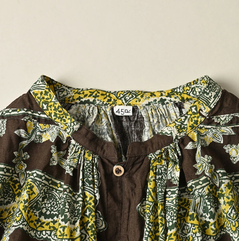 Khadi Bandana Paisley Smock Dress - Image 13