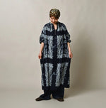 Indigo Khadi Bandana Paisley Smock Dress