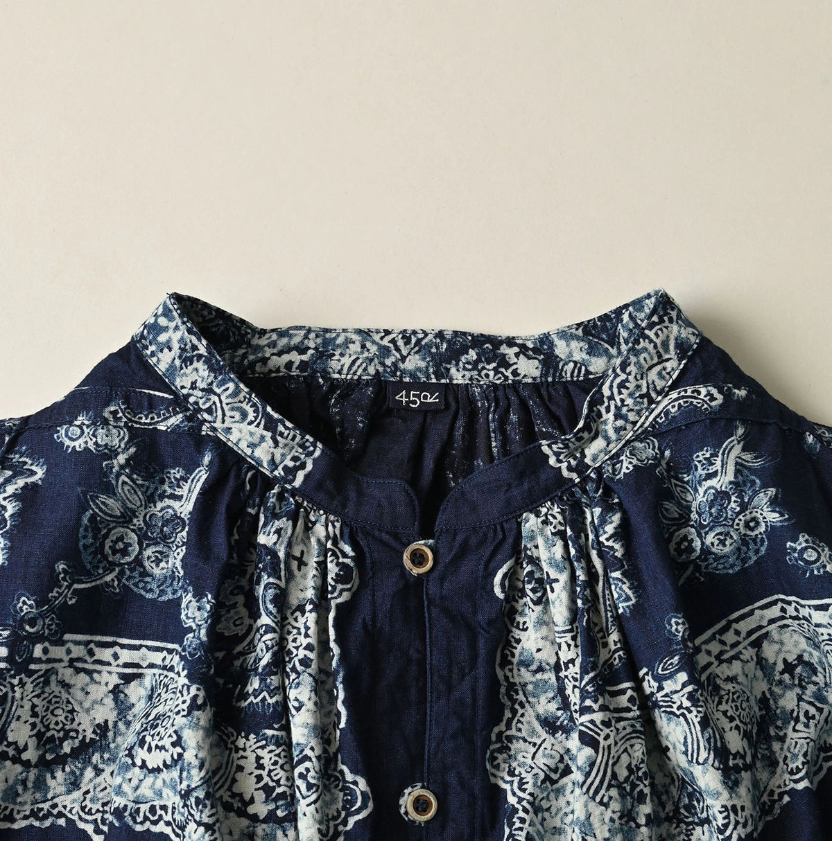 Indigo Khadi Bandana Paisley Smock Dress