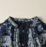 Indigo Khadi Bandana Paisley Smock Dress
