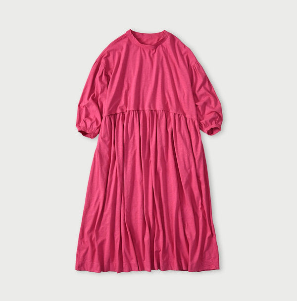 45R Tenjiku Puff Sleeve Dress