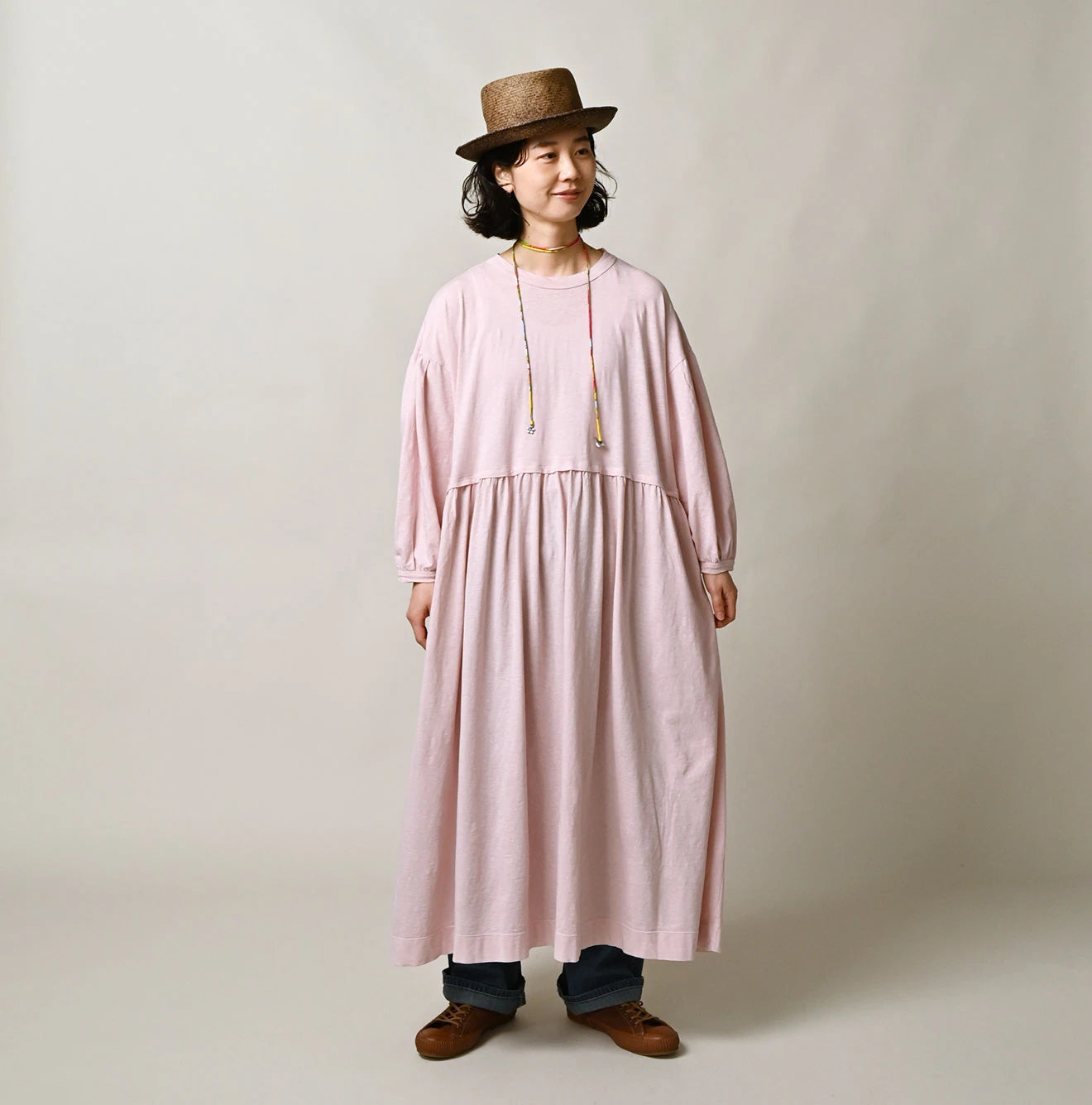45R Tenjiku Puff Sleeve Dress - Image 8