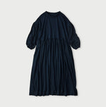 45R Indigo Tenjiku Puff Sleeve Dress