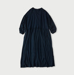45R Indigo Tenjiku Puff Sleeve Dress