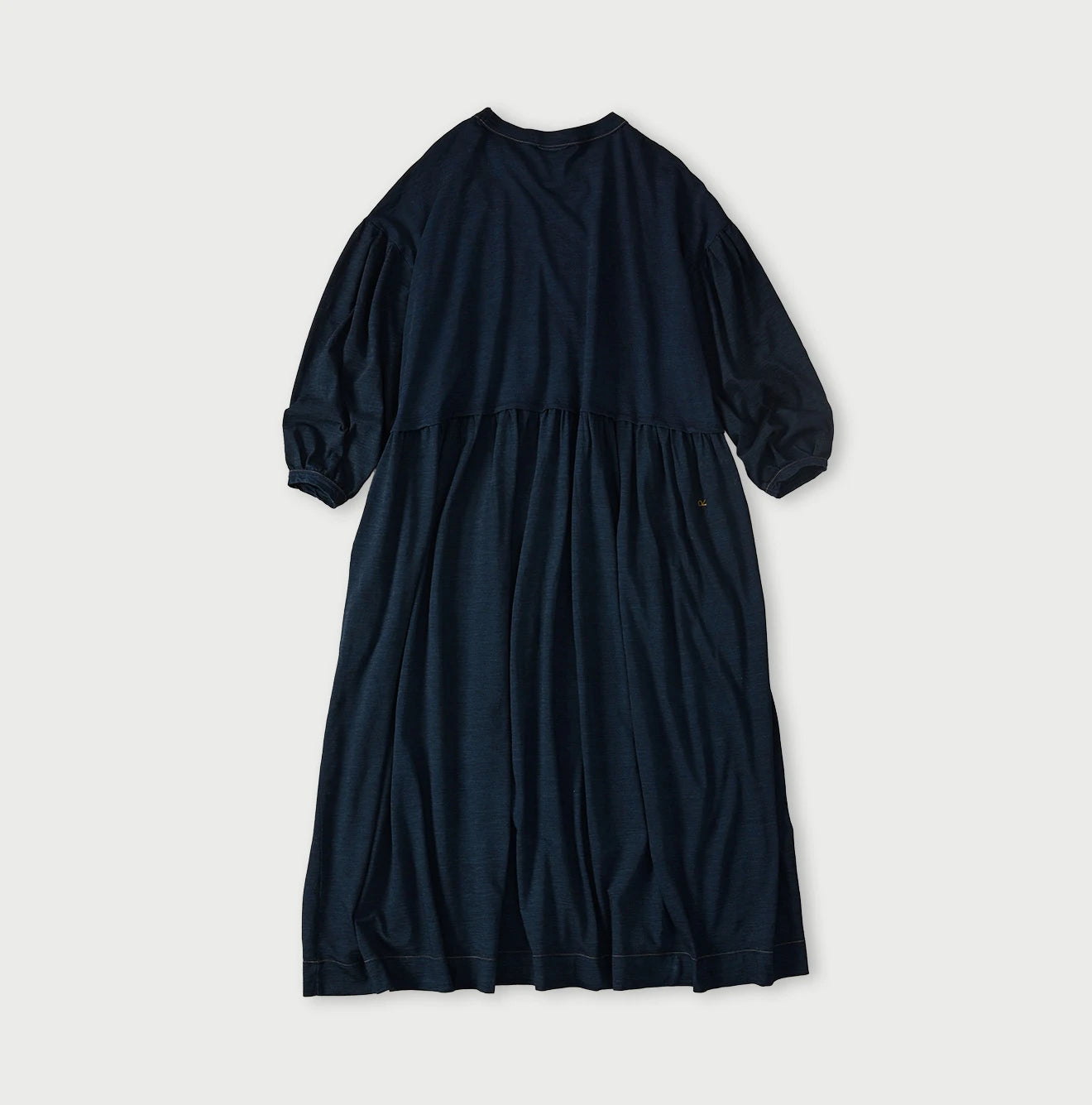 45R Indigo Tenjiku Puff Sleeve Dress - Image 11
