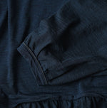 45R Indigo Tenjiku Puff Sleeve Dress