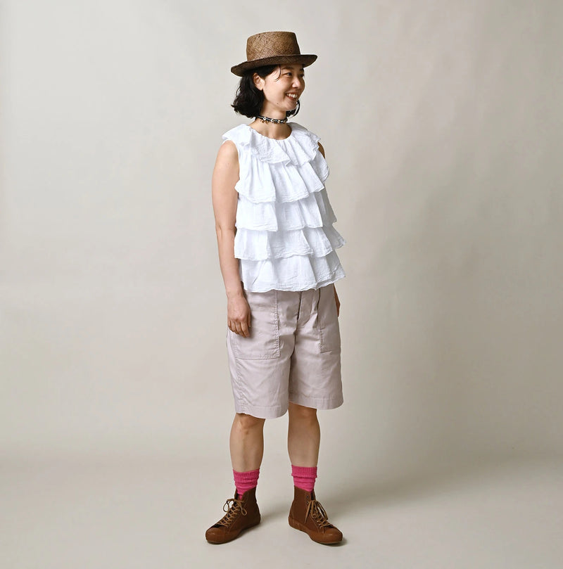 45R Tenjiku x Gauze Frilled Camisole - Image 2