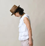 45R Tenjiku x Gauze Frilled Camisole