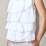 45R Tenjiku x Gauze Frilled Camisole
