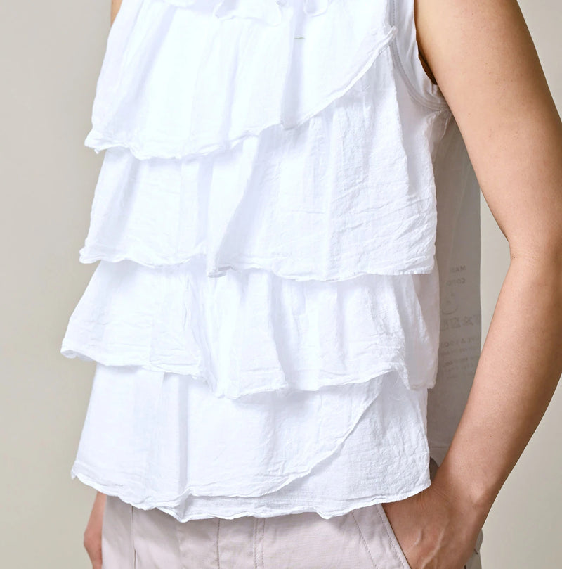 45R Tenjiku x Gauze Frilled Camisole - Image 7