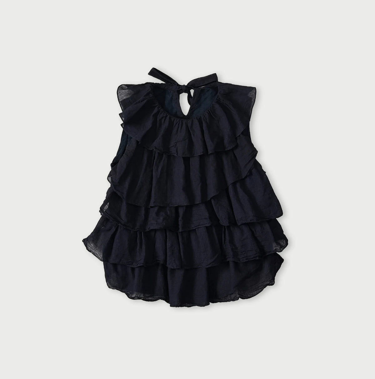 45R Indigo Tenjiku x Gauze Frilled Camisole