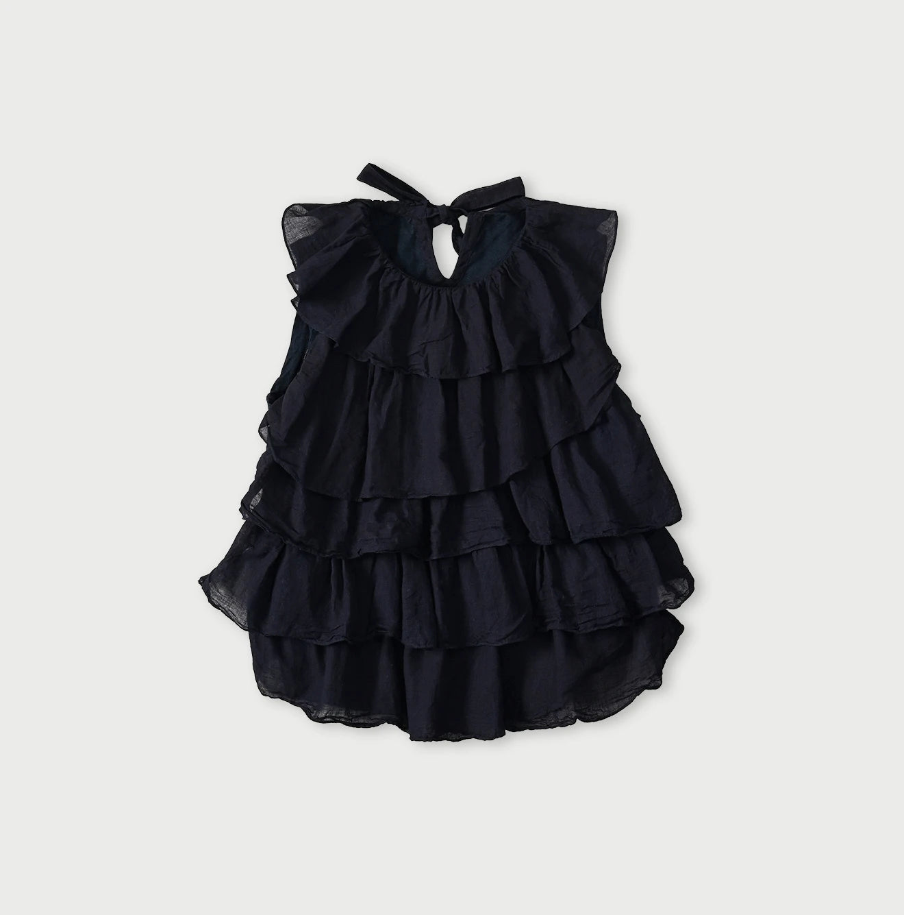 45R Indigo Tenjiku x Gauze Frilled Camisole - Image 1