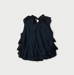 45R Indigo Tenjiku x Gauze Frilled Camisole