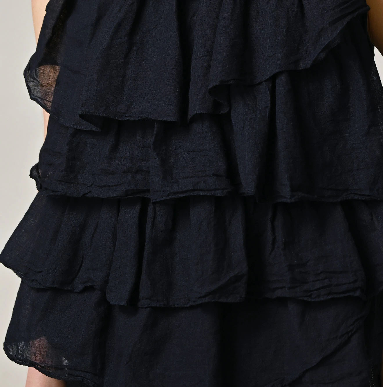 45R Indigo Tenjiku x Gauze Frilled Camisole - Image 8