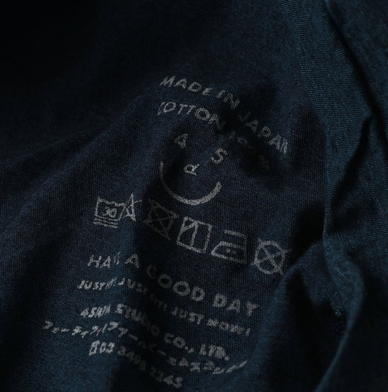 45R Indigo Tenjiku x Gauze Frilled Camisole - Image 15