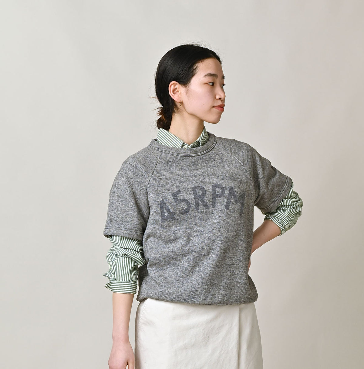 45R Cotton Fleece Logo de Petti Top (Top-dyed)