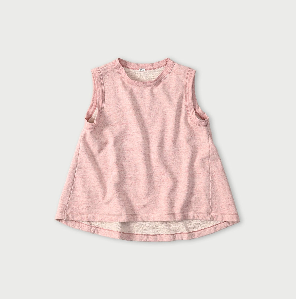 45R Cotton Fleece Sleeveless Top (Top-dyed)