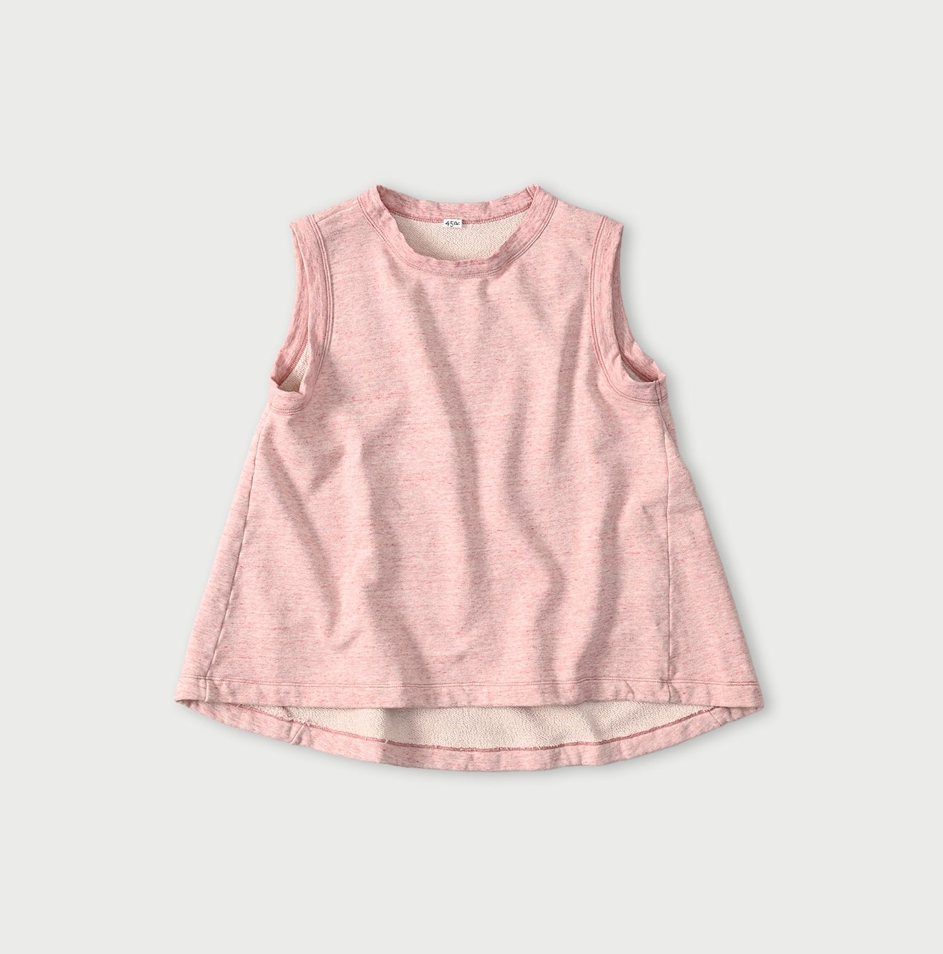 45R Cotton Fleece Sleeveless Top (Top-dyed) - Image 2