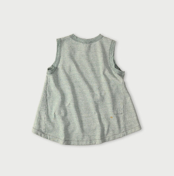 45R Cotton Fleece Sleeveless Top (Top-dyed)