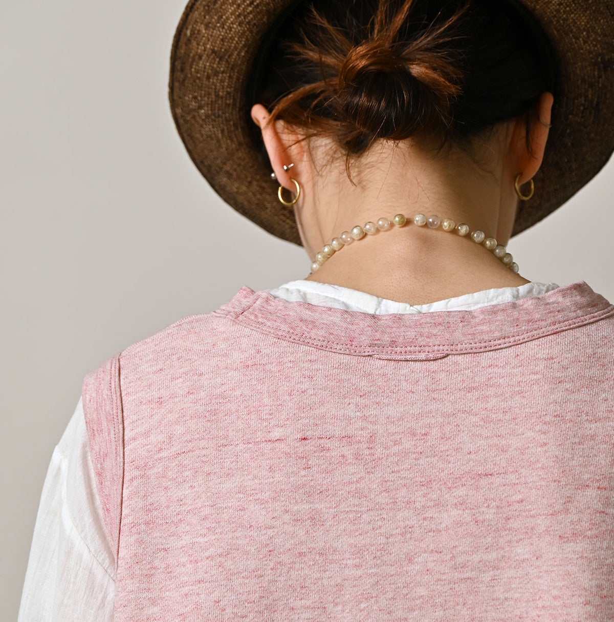 45R Cotton Fleece Sleeveless Top (Top-dyed)