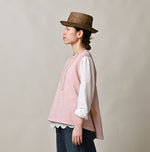 45R Cotton Fleece Sleeveless Top (Top-dyed)