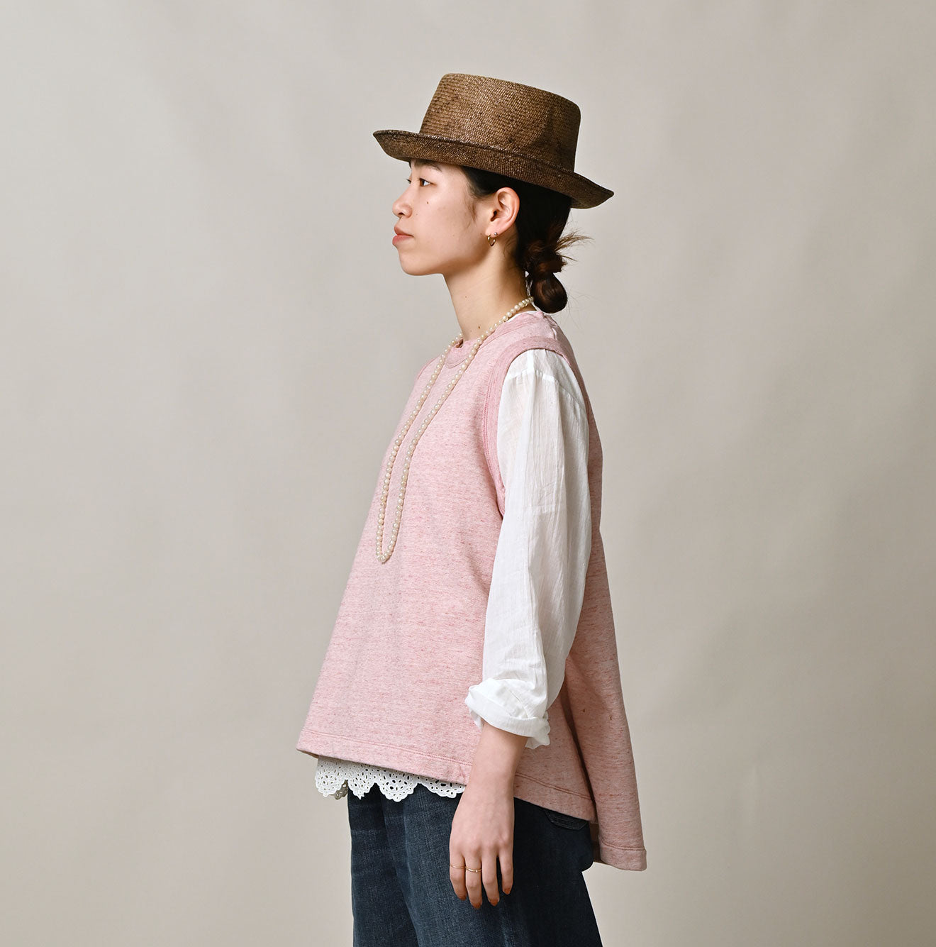 45R Cotton Fleece Sleeveless Top (Top-dyed) - Image 7