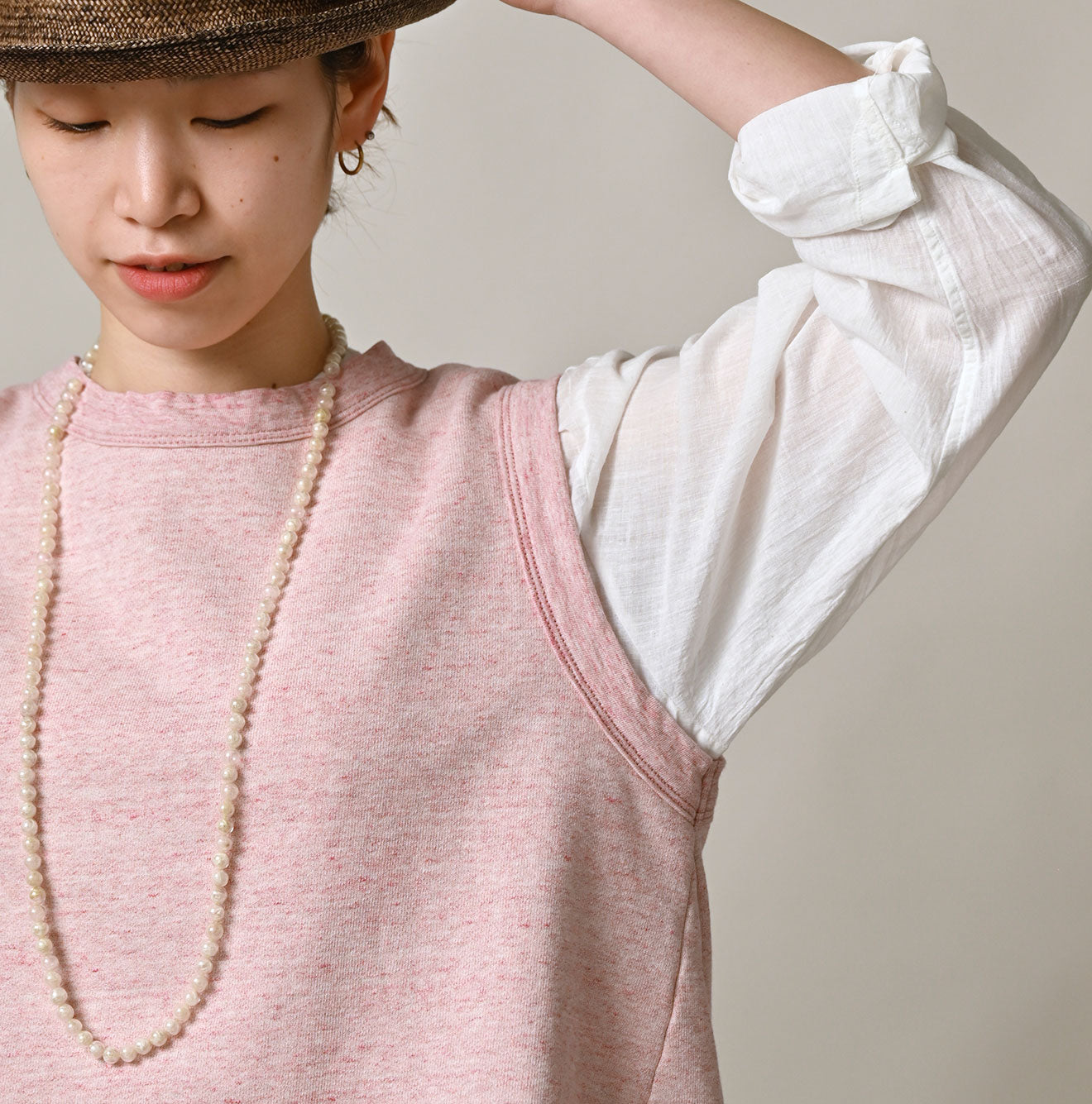 45R Cotton Fleece Sleeveless Top (Top-dyed) - Image 10