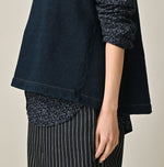 45R Indigo Cotton Fleece Sleeveless Top