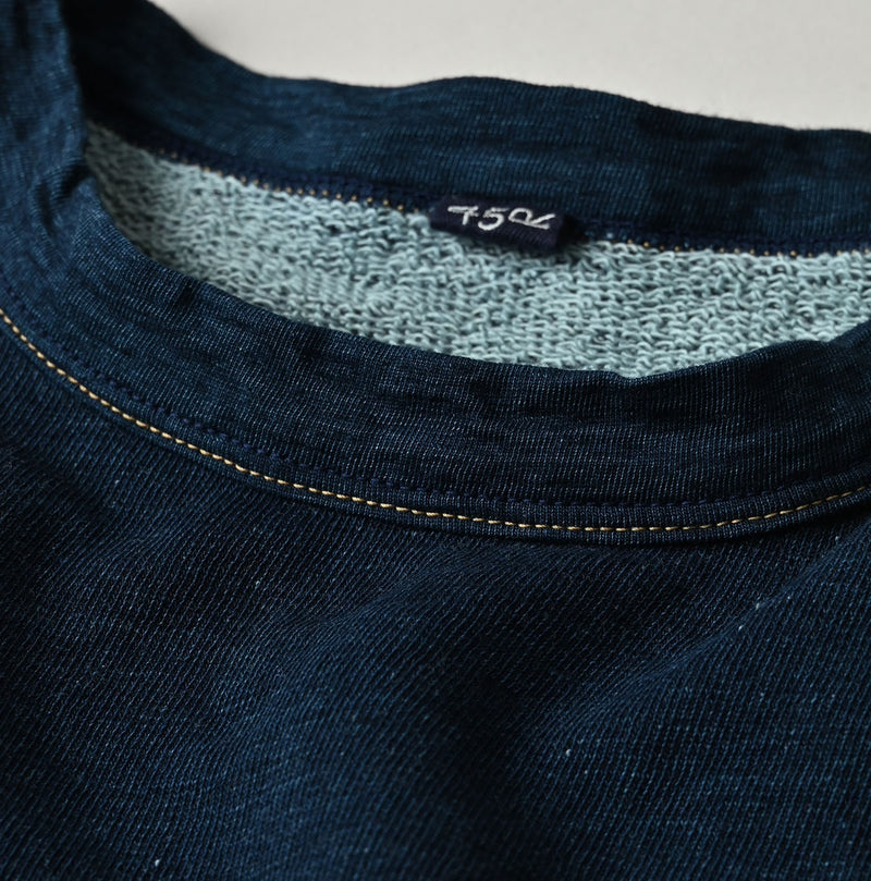 45R Indigo Cotton Fleece Sleeveless Top - Image 13