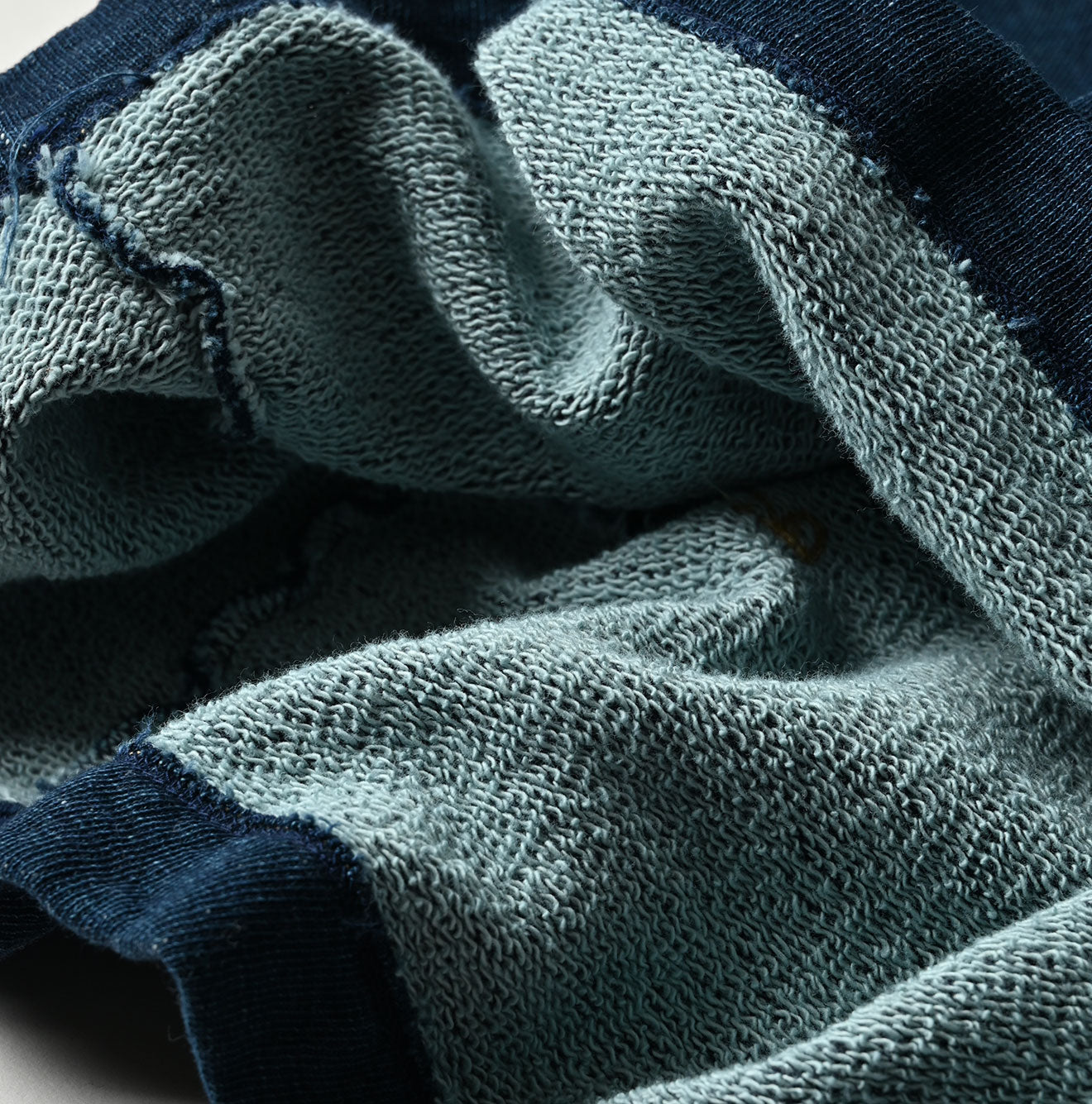 45R Indigo Cotton Fleece Sleeveless Top