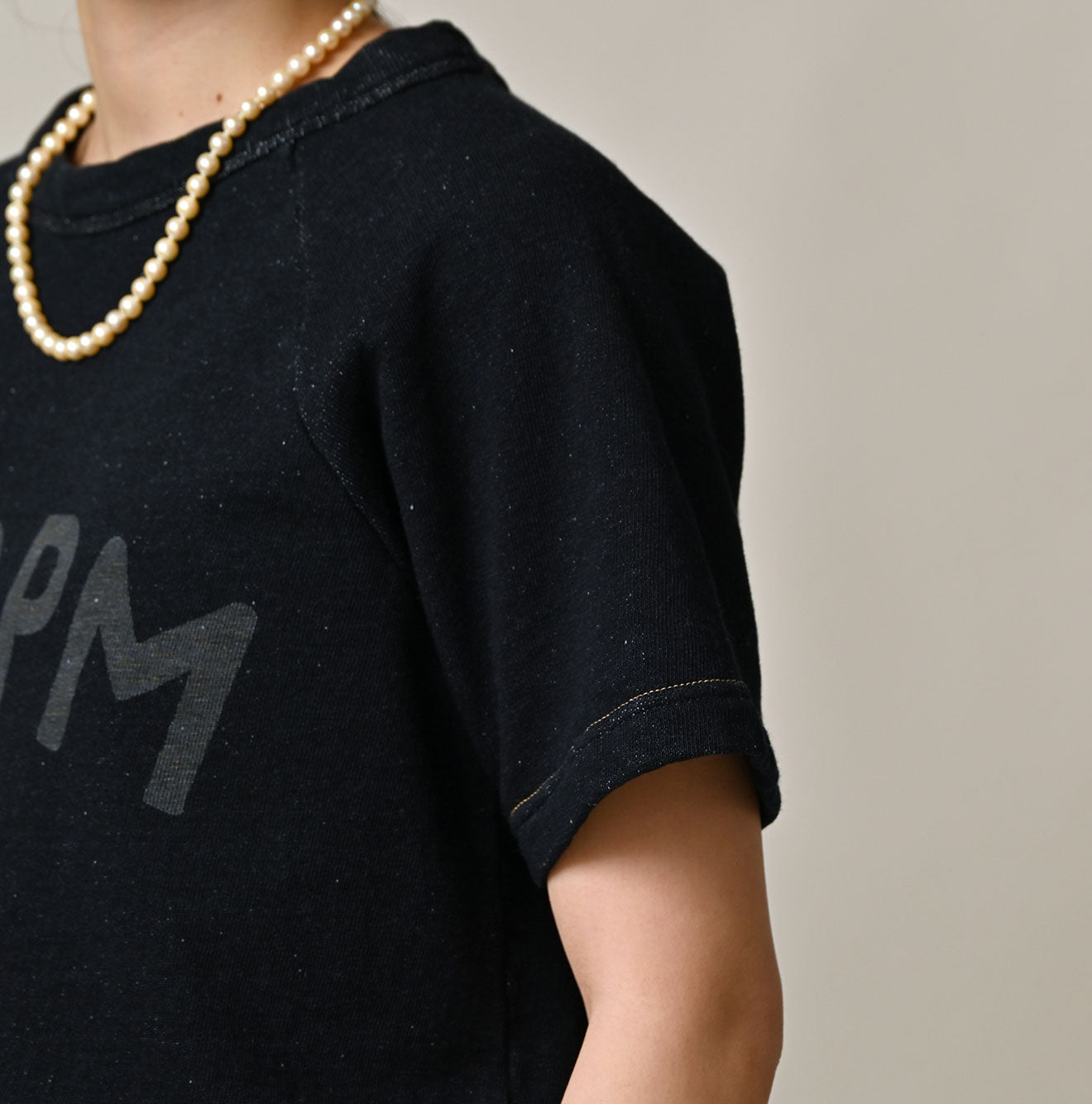 45R Indigo Cotton Fleece Logo de Petti Top - Image 10