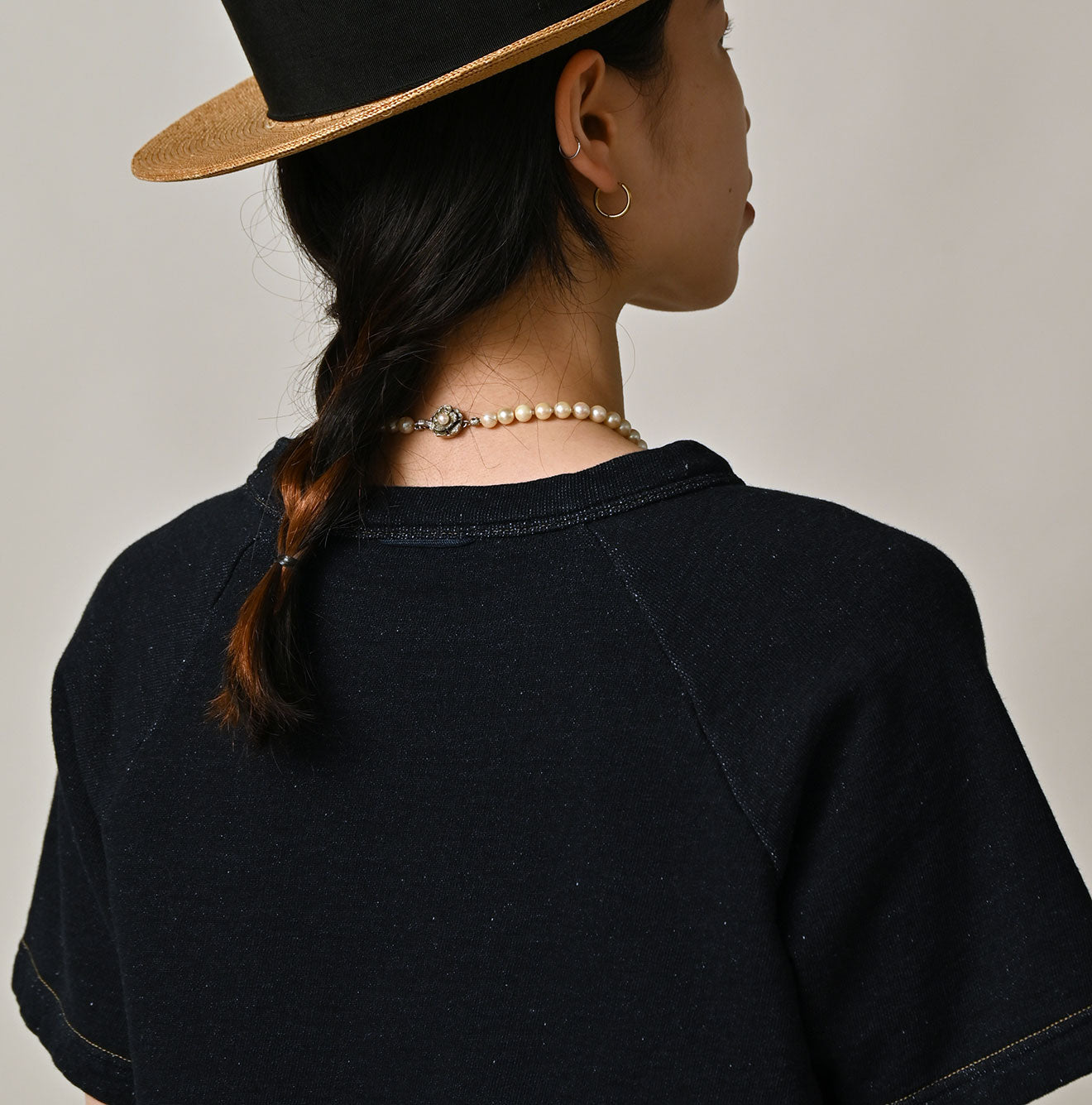 45R Indigo Cotton Fleece Logo de Petti Top - Image 11