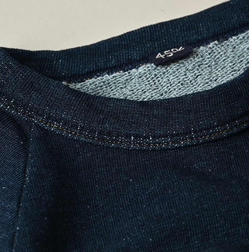 45R Indigo Cotton Fleece Logo de Petti Top - Image 13