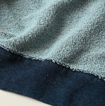 45R Indigo Cotton Fleece Logo de Petti Top