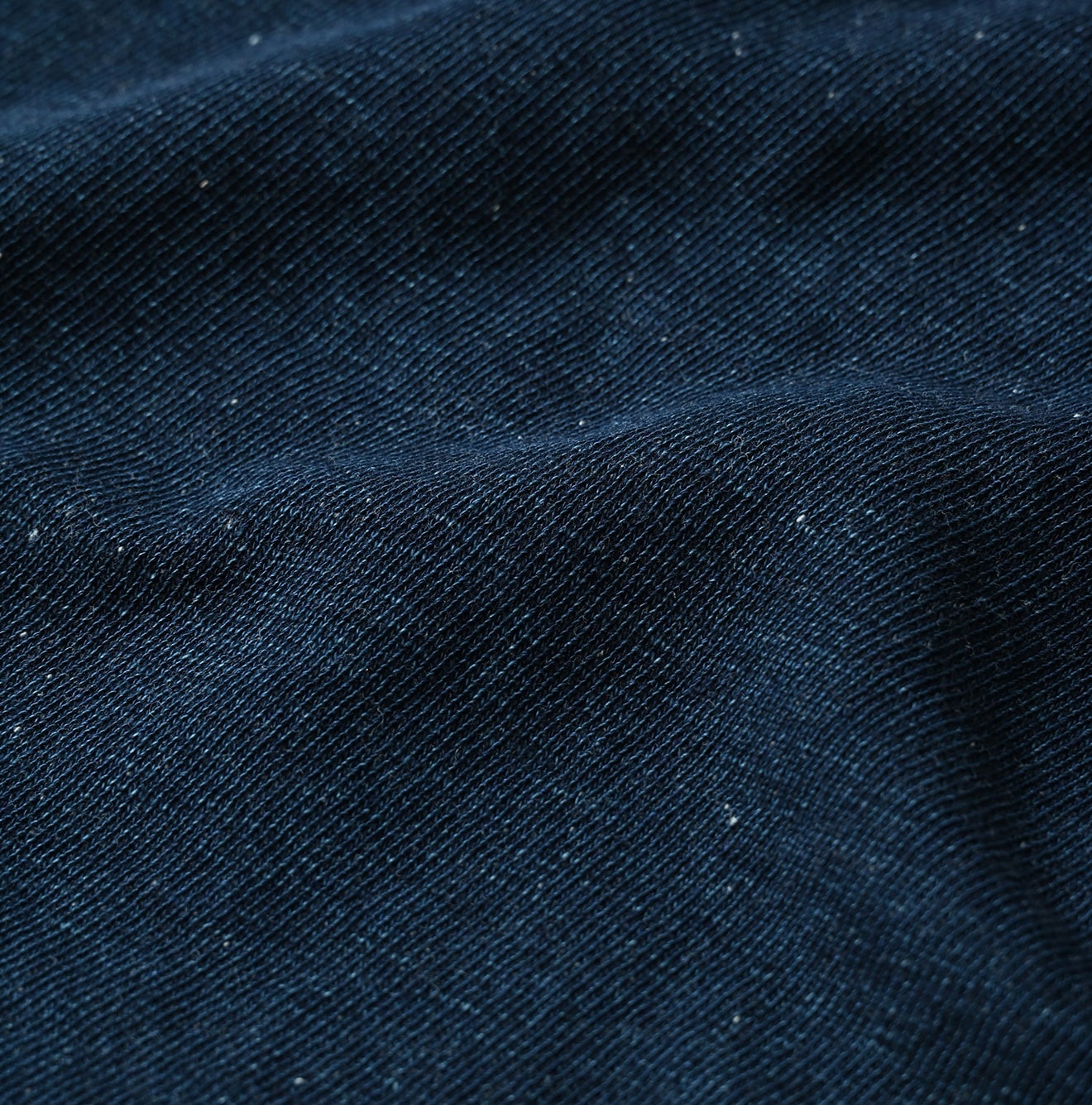 45R Indigo Cotton Fleece Logo de Petti Top