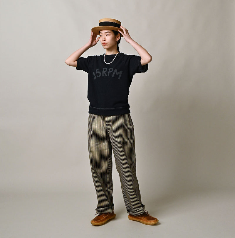 45R Indigo Cotton Fleece Logo de Petti Top - Image 4