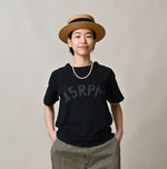 45R Indigo Cotton Fleece Logo de Petti Top