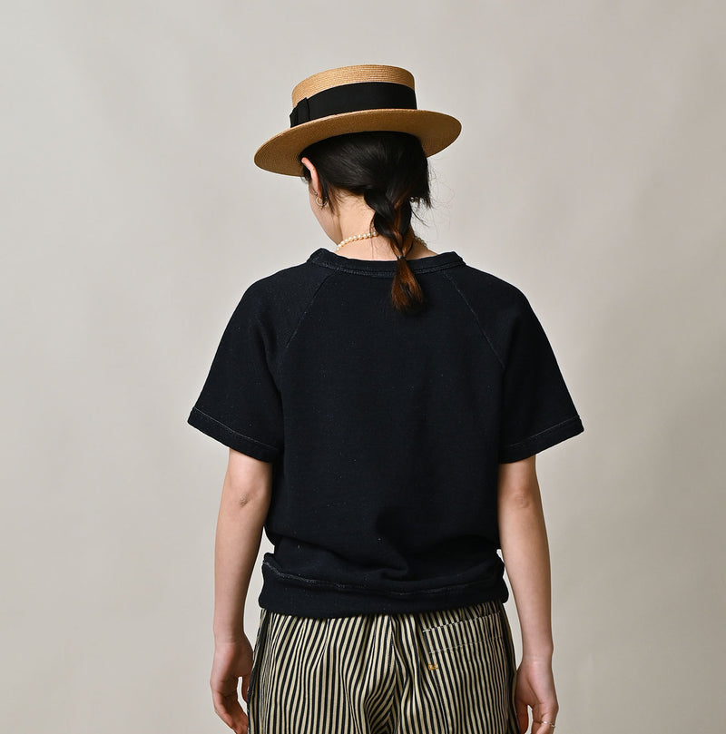 45R Indigo Cotton Fleece Logo de Petti Top - Image 7