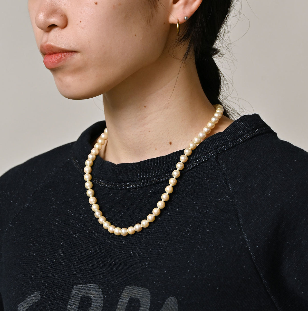 45R Indigo Cotton Fleece Logo de Petti Top