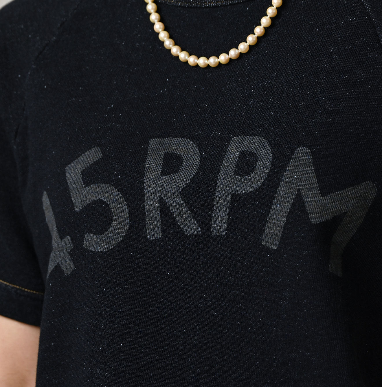 45R Indigo Cotton Fleece Logo de Petti Top - Image 9