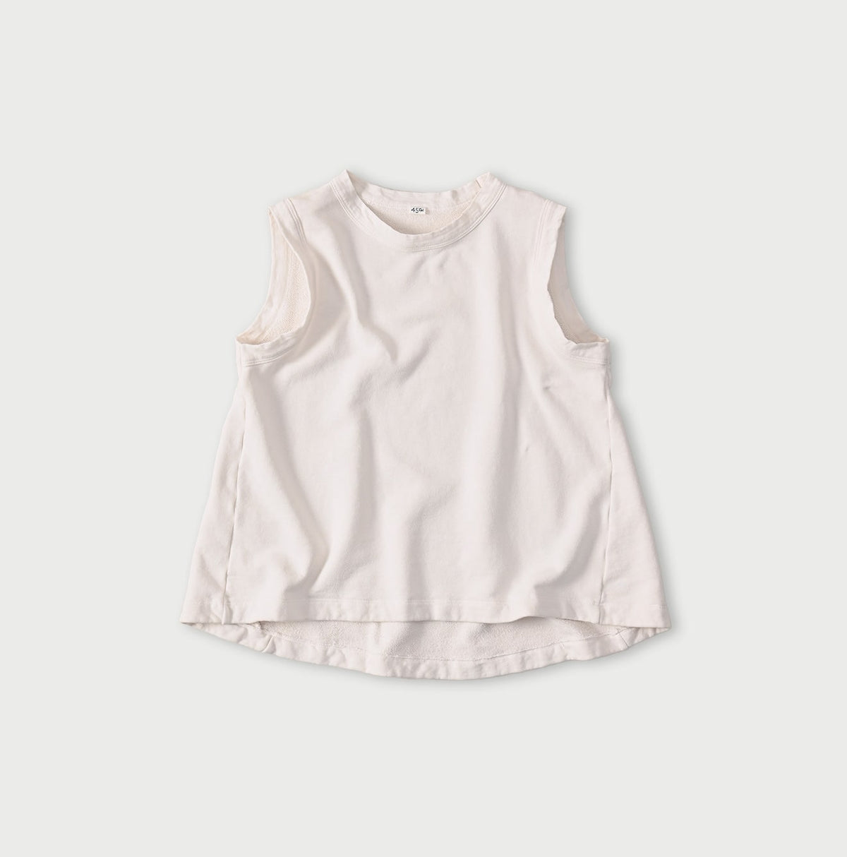 45R Cotton Fleece Sleeveless Top